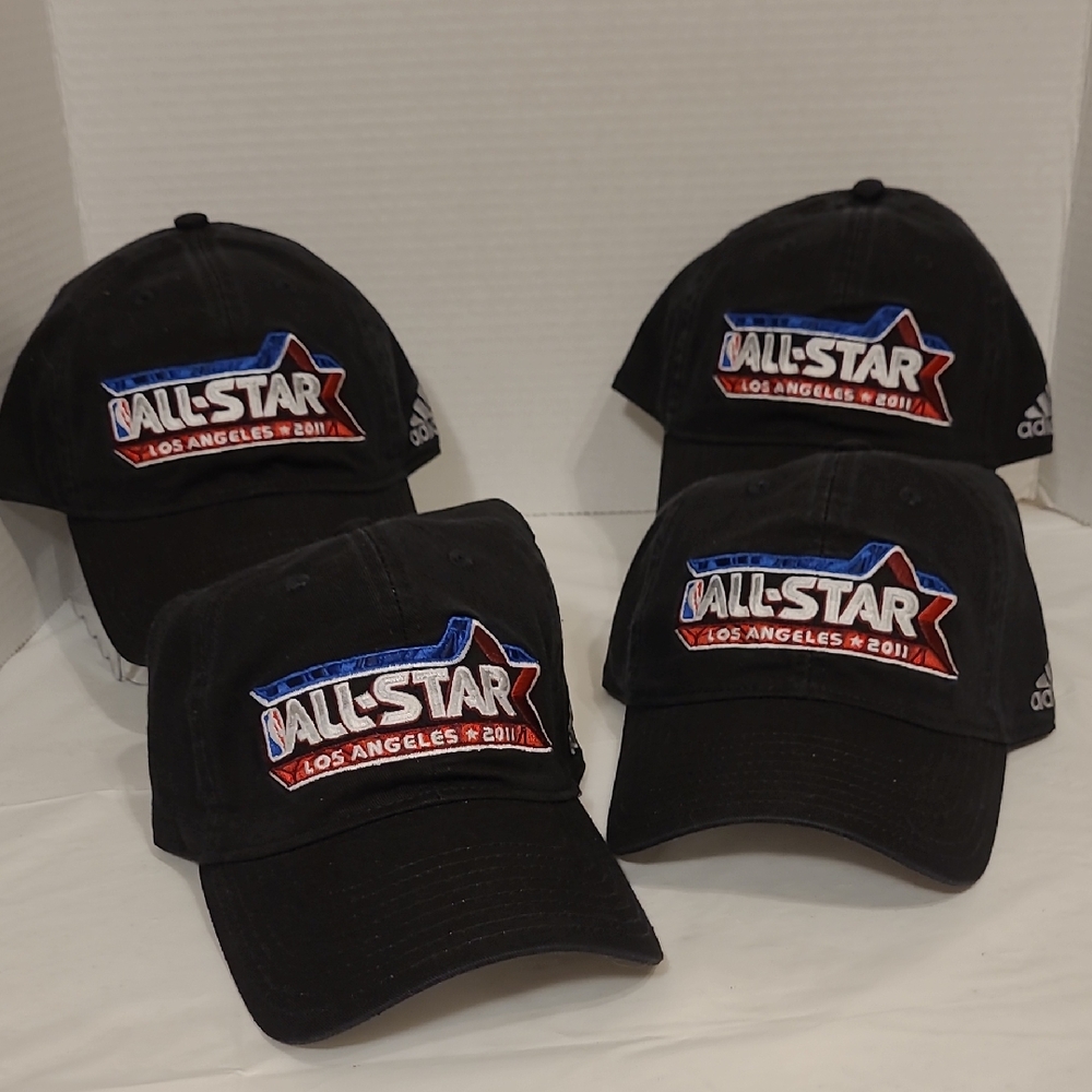 adidas Black All-Star Cap with Red and Blue Accents
